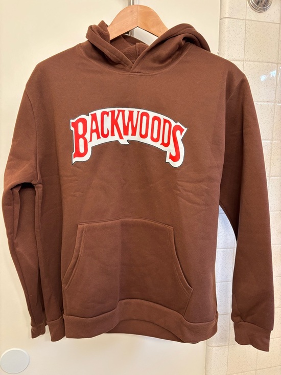 Backwoods Other - Backwoods Mens Brown Hoodie Sweatshirt Size Large Cigar Streetwear Western